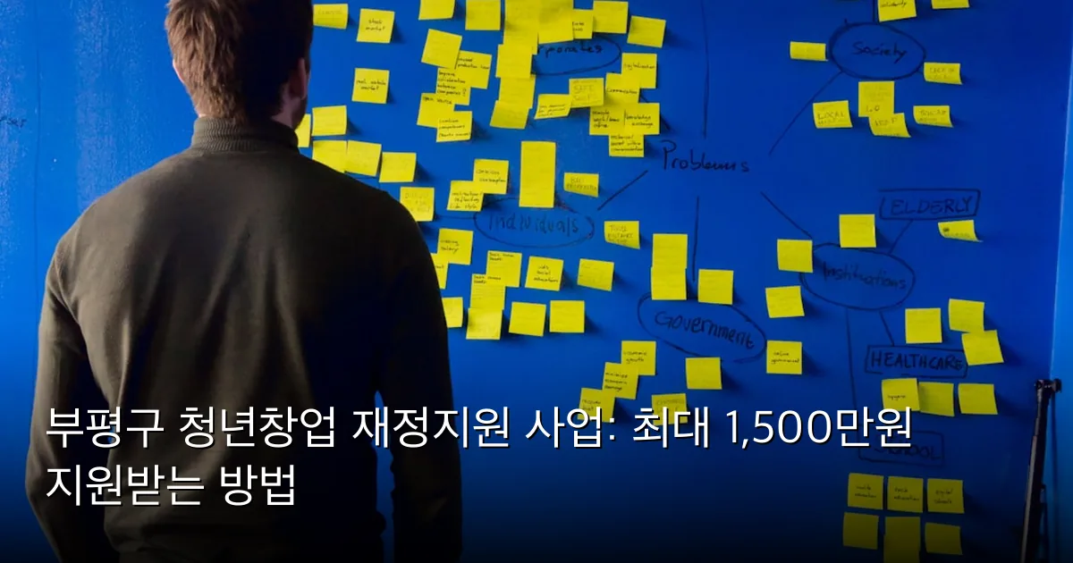 부평구 청년창업 재정지원 사업: 최대 1,500만원 지원받는 방법 — Photo by Per Lööv on Unsplash