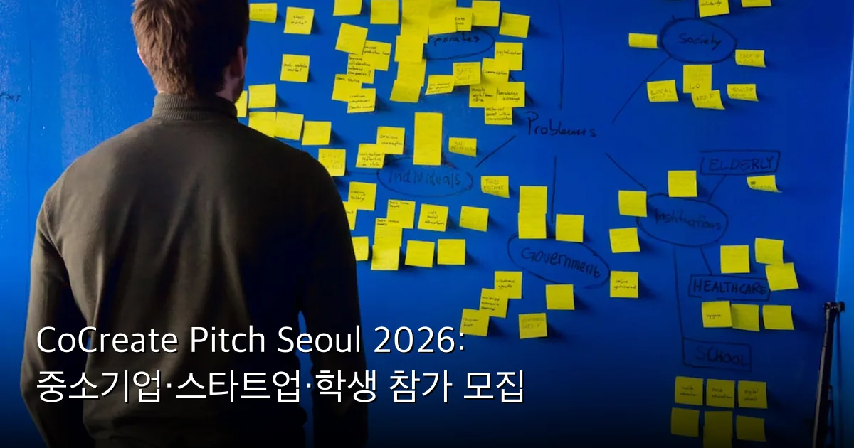 CoCreate Pitch Seoul 2026: 중소기업·스타트업·학생 참가 모집 — Photo by Per Lööv on Unsplash