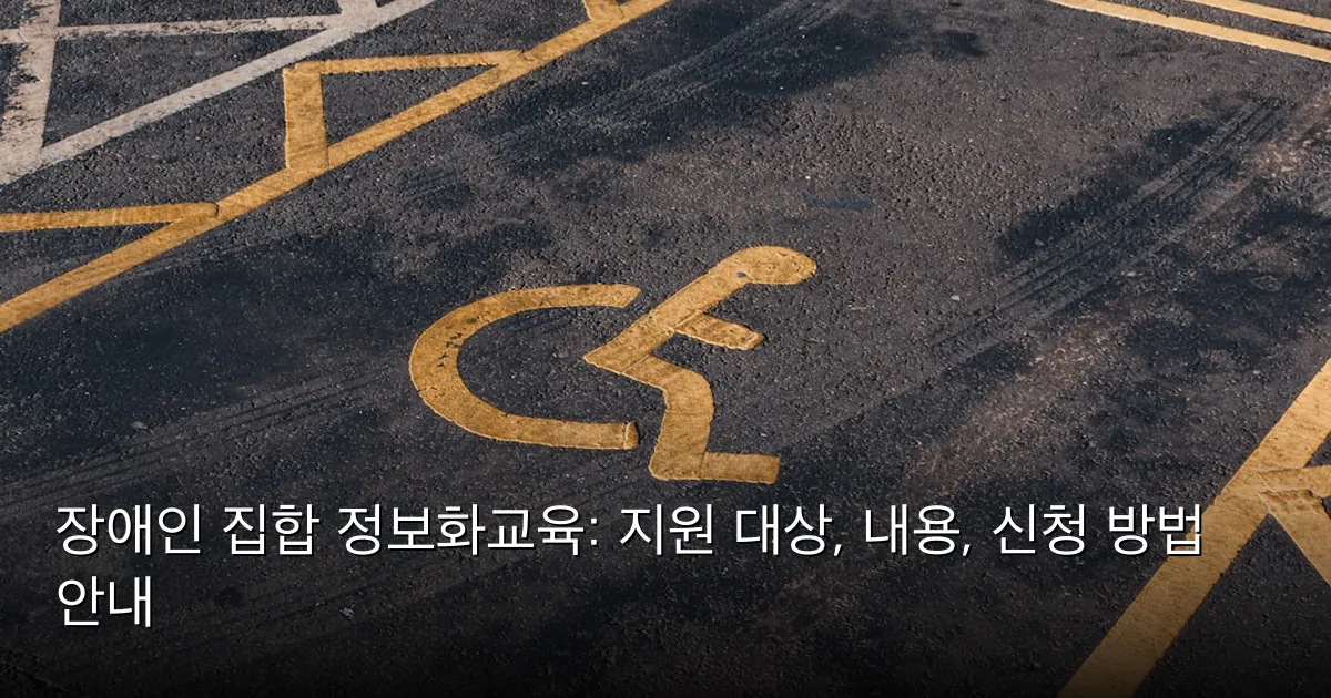 장애인 집합 정보화교육: 지원 대상, 내용, 신청 방법 안내 — Photo by Jakub Pabis on Unsplash