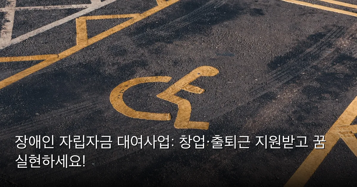 장애인 자립자금 대여사업: 창업·출퇴근 지원받고 꿈 실현하세요! — Photo by Jakub Pabis on Unsplash