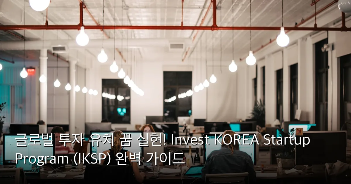 글로벌 투자 유치 꿈 실현! Invest KOREA Startup Program (IKSP) 완벽 가이드 — Photo by Israel Andrade on Unsplash