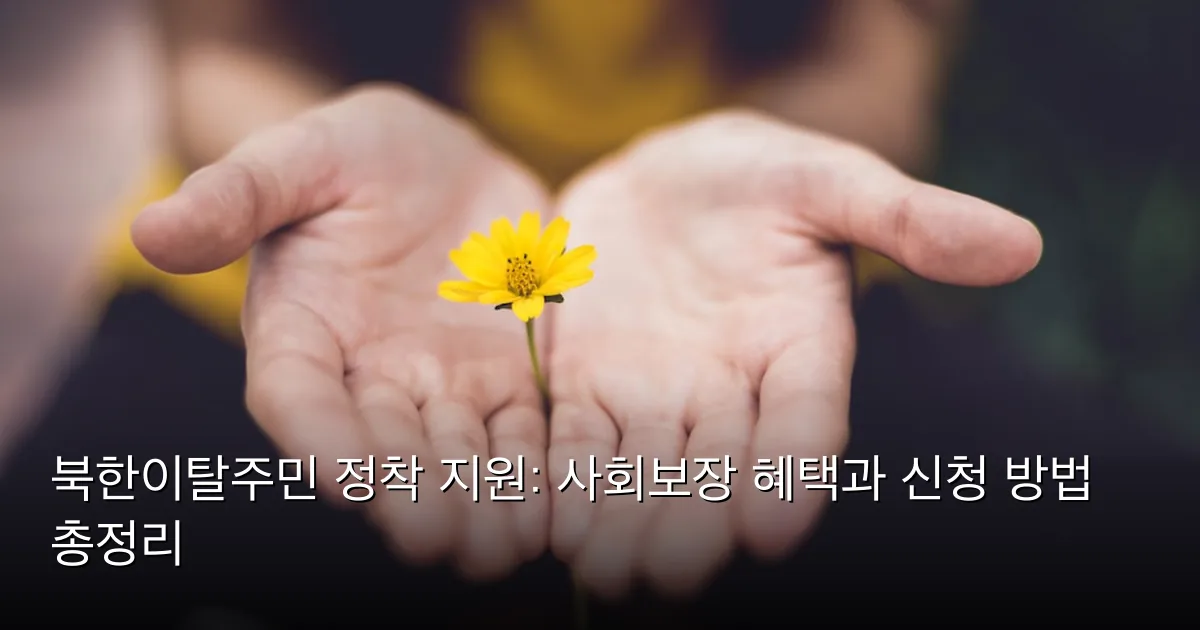 북한이탈주민 정착 지원: 사회보장 혜택과 신청 방법 총정리 — Photo by Lina Trochez on Unsplash